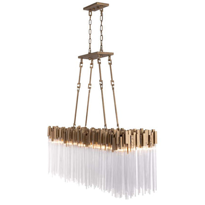 Varaluz Matrix 10 Light 60" Wide Linear Chandelier