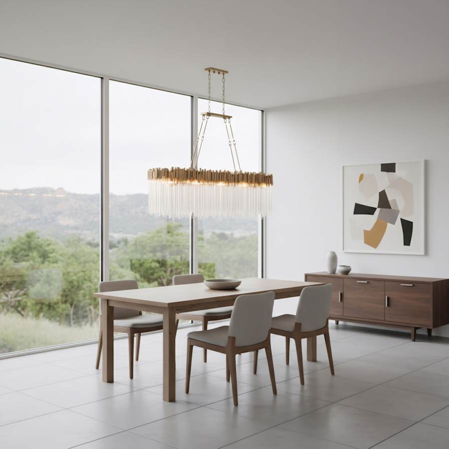 Varaluz Matrix 10 Light 60" Wide Linear Chandelier