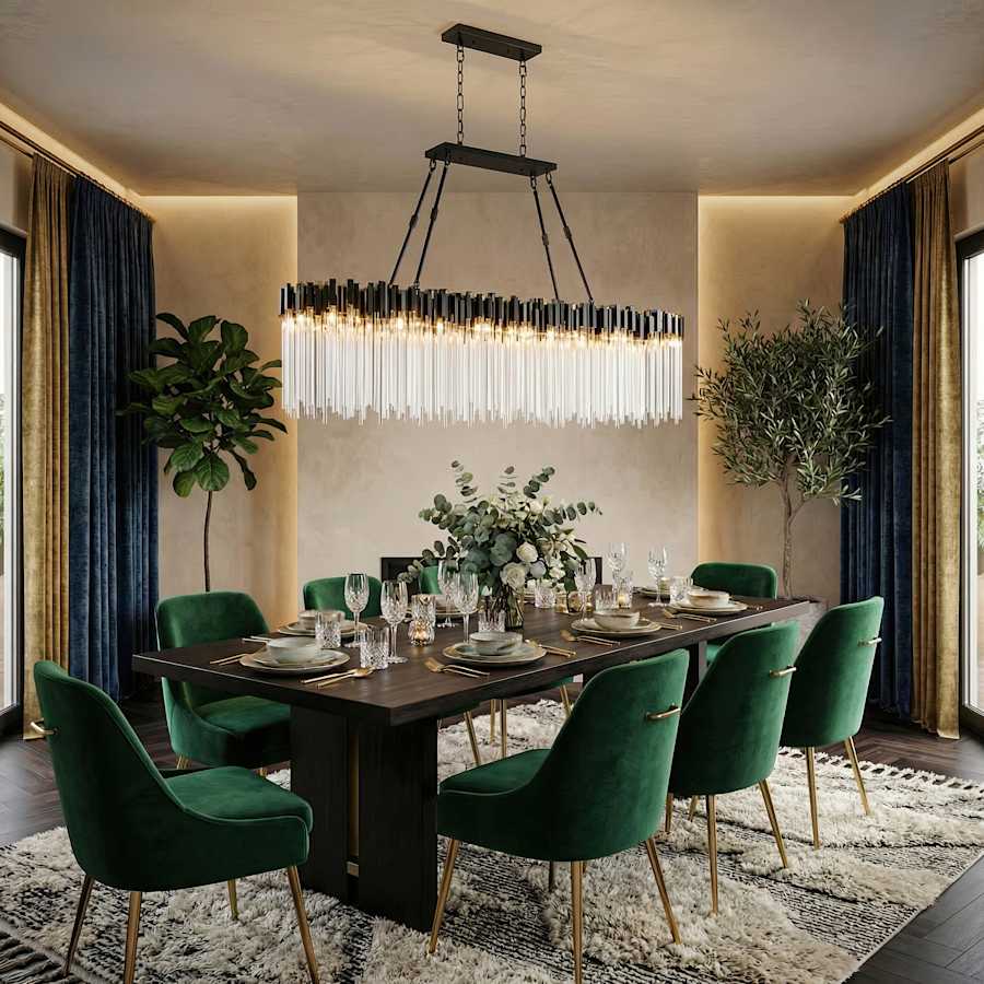 Varaluz Matrix 10 Light 60" Wide Linear Chandelier