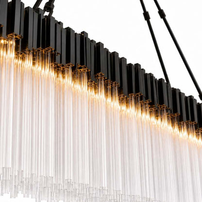 Varaluz Matrix 10 Light 60" Wide Linear Chandelier