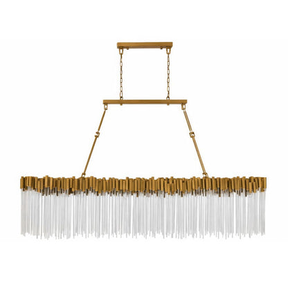 Varaluz Matrix 12 Light 72" Wide Linear Chandelier