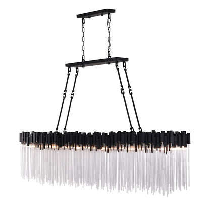Varaluz Matrix 12 Light 72" Wide Linear Chandelier