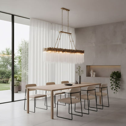 Varaluz Matrix 12 Light 72" Wide Linear Chandelier