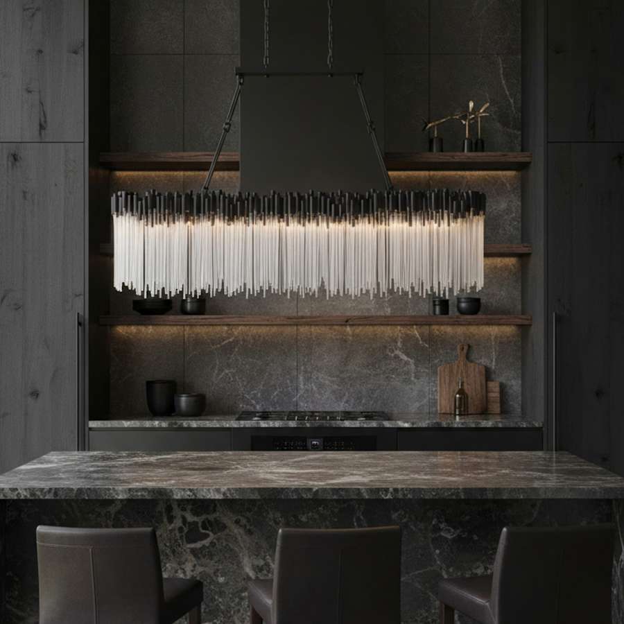 Varaluz Matrix 12 Light 72" Wide Linear Chandelier