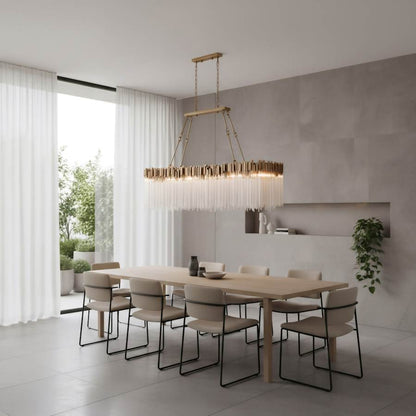 Varaluz Matrix 12 Light 72" Wide Linear Chandelier