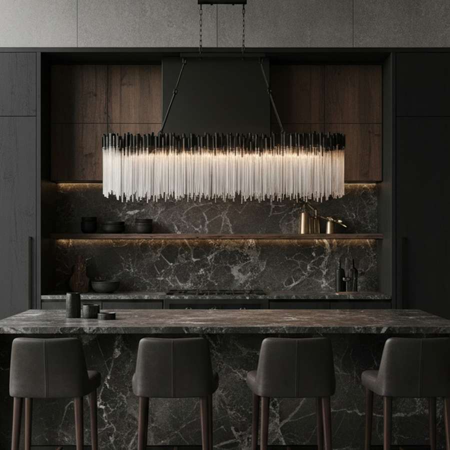 Varaluz Matrix 12 Light 72" Wide Linear Chandelier