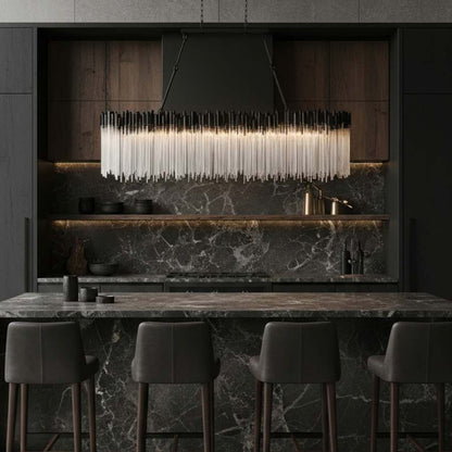 Varaluz Matrix 12 Light 72" Wide Linear Chandelier