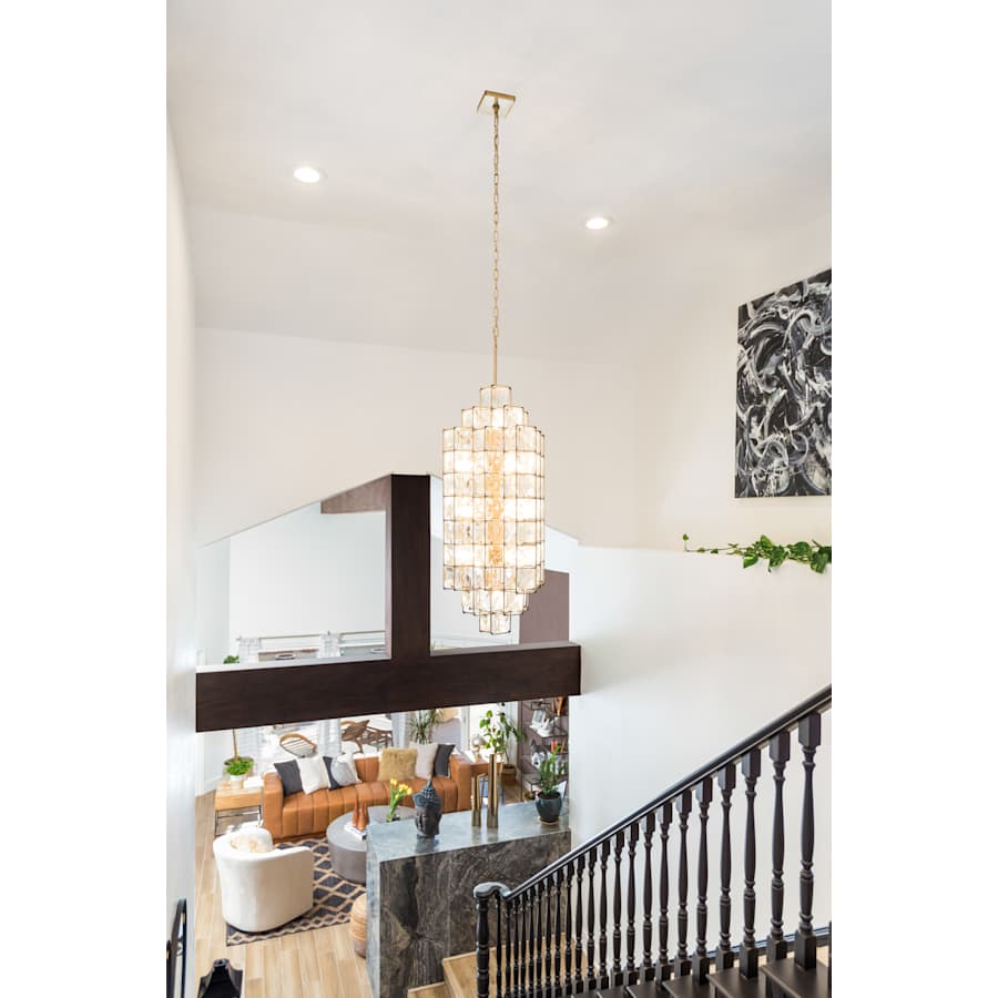 Varaluz Cubic 14 Light 19" Wide Crystal Chandelier