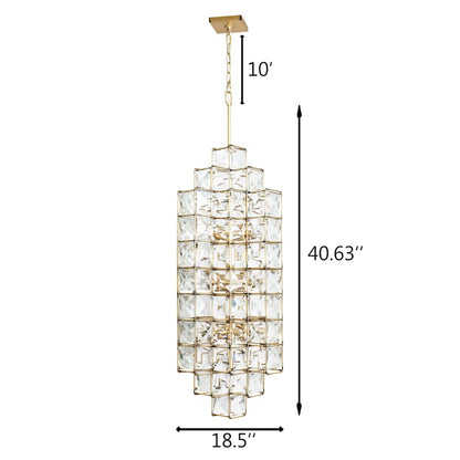 Varaluz Cubic 14 Light 19" Wide Crystal Chandelier