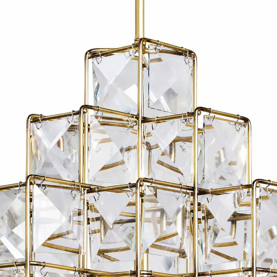 Varaluz Cubic 14 Light 19" Wide Crystal Chandelier