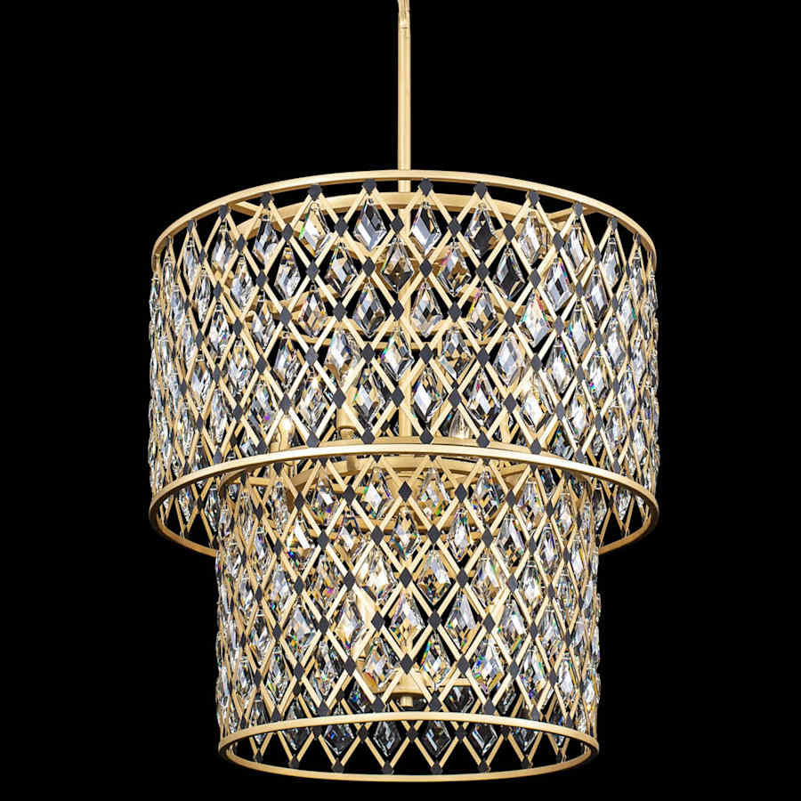 Varaluz Windsor 7 Light 25" Wide Crystal Waterfall Chandelier