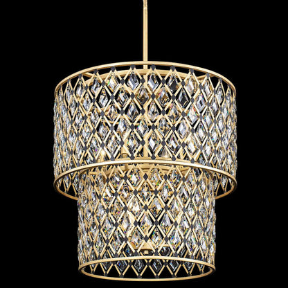 Varaluz Windsor 7 Light 25" Wide Crystal Waterfall Chandelier