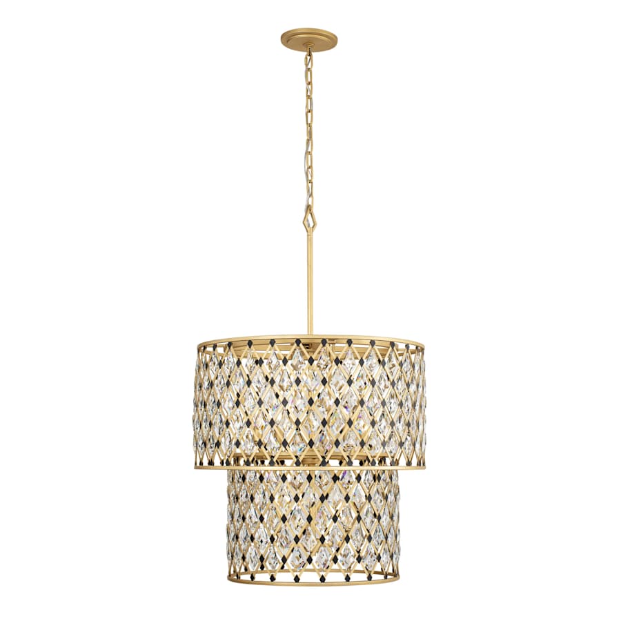 Varaluz Windsor 7 Light 25" Wide Crystal Waterfall Chandelier