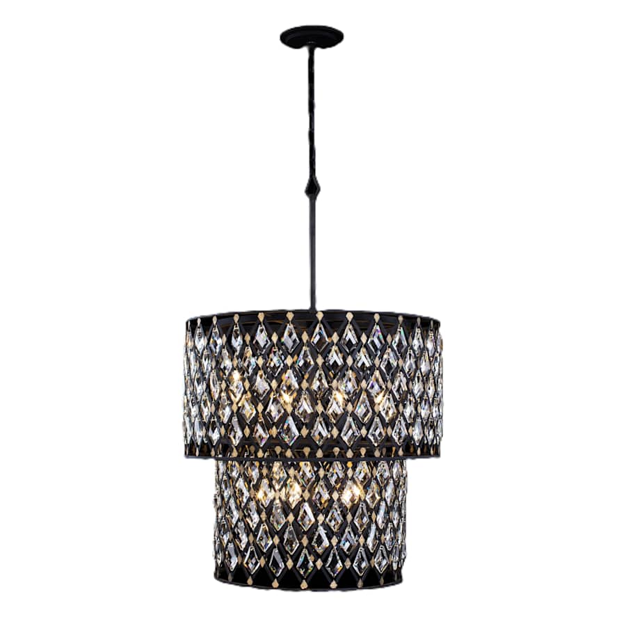 Varaluz Windsor 7 Light 25" Wide Crystal Waterfall Chandelier