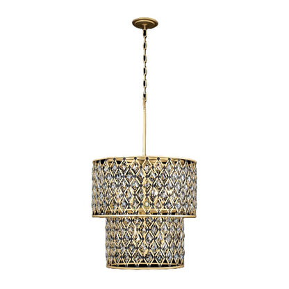 Varaluz Windsor 7 Light 25" Wide Crystal Waterfall Chandelier