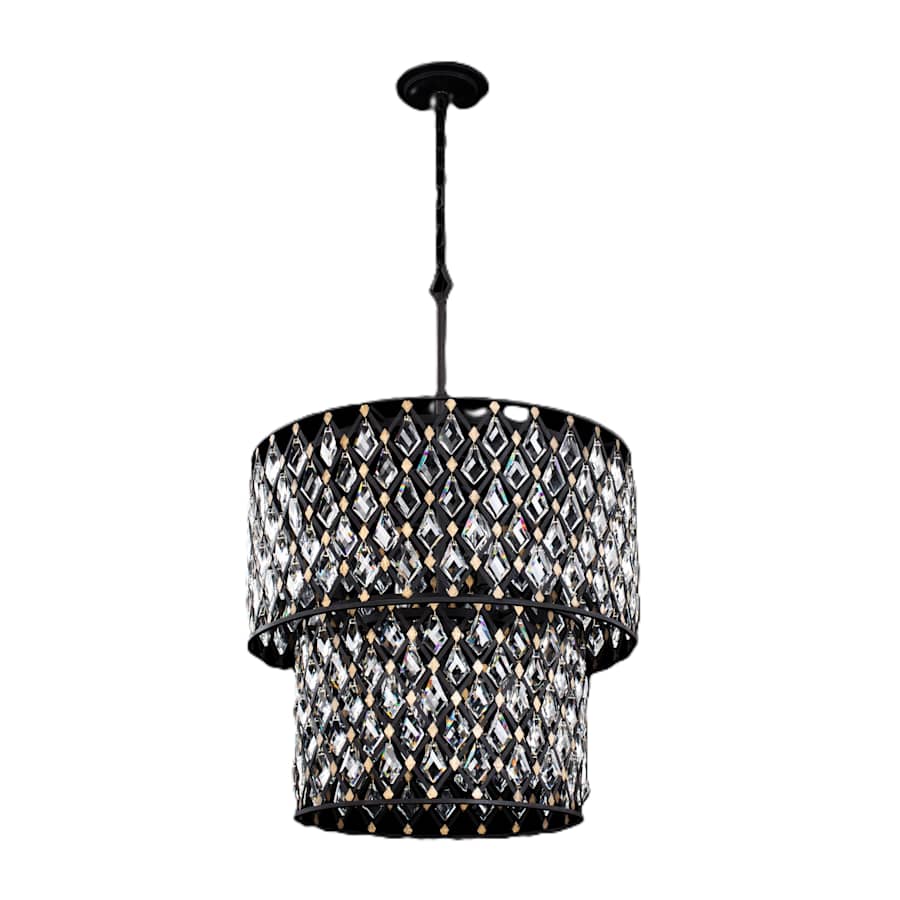 Varaluz Windsor 7 Light 25" Wide Crystal Waterfall Chandelier