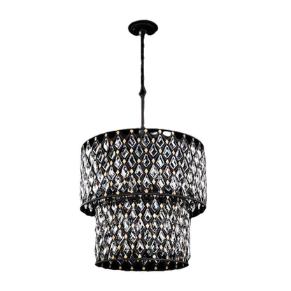 Varaluz Windsor 7 Light 25" Wide Crystal Waterfall Chandelier