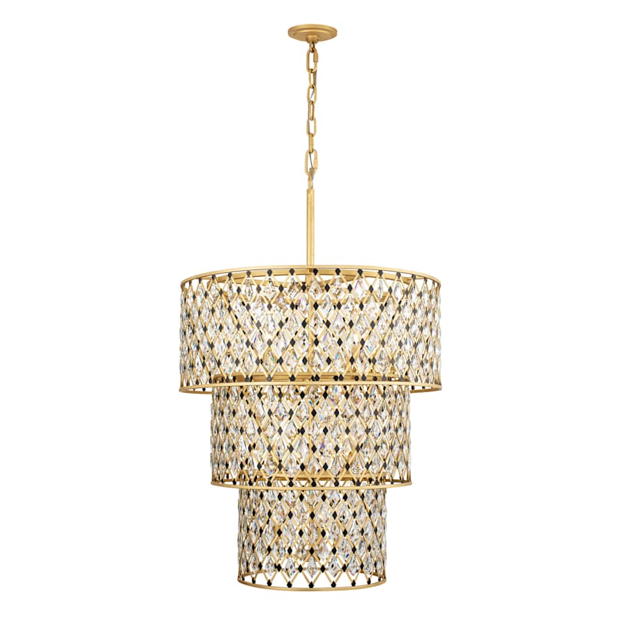 Varaluz Windsor 13 Light 32" Wide Crystal Waterfall Chandelier