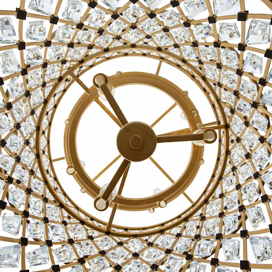Varaluz Windsor 13 Light 32" Wide Crystal Waterfall Chandelier