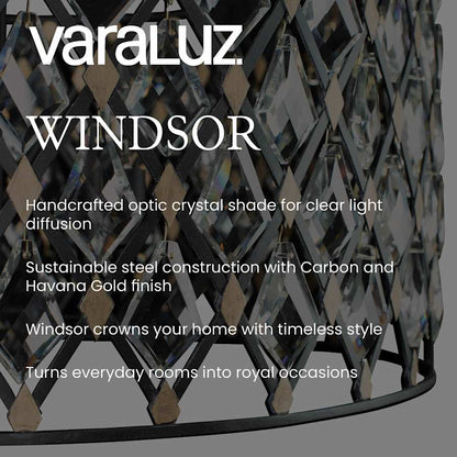 Varaluz Windsor 21 Light 40" Wide Crystal Waterfall Chandelier