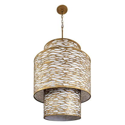 Varaluz Kato 16 Light 32" Wide Waterfall Chandelier