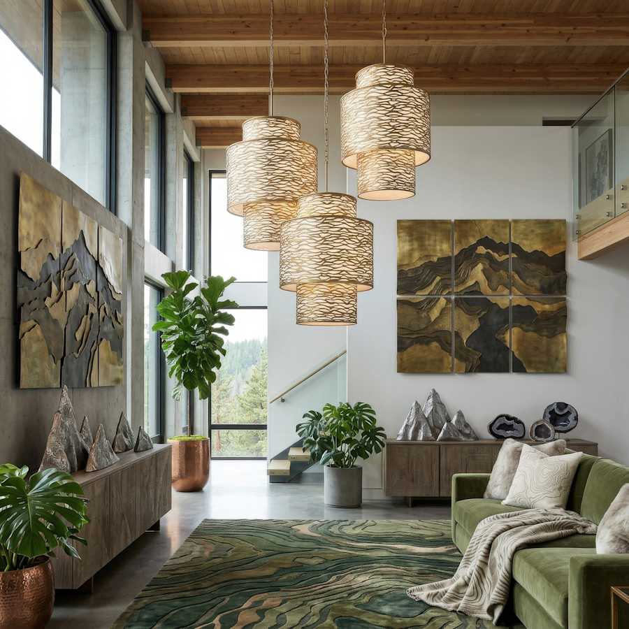 Varaluz Kato 16 Light 32" Wide Waterfall Chandelier