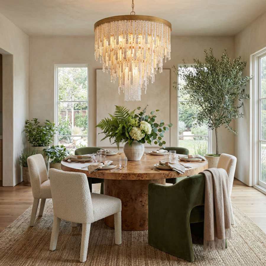 Varaluz Lafayette 13 Light 30" Wide Crystal Waterfall Chandelier