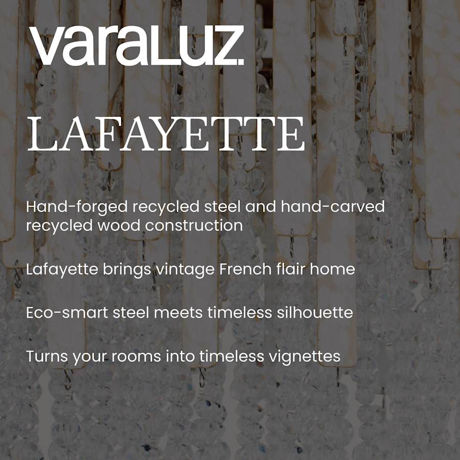 Varaluz Lafayette 13 Light 30" Wide Crystal Waterfall Chandelier
