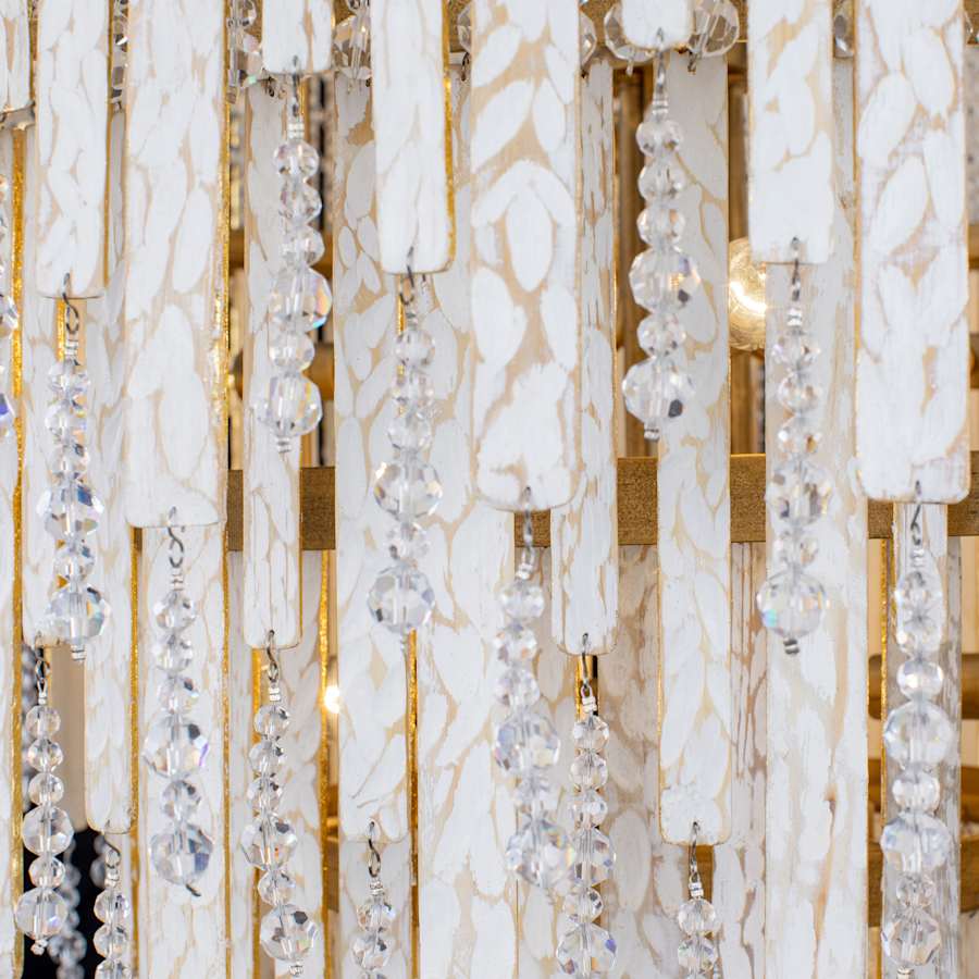 Varaluz Lafayette 13 Light 30" Wide Crystal Waterfall Chandelier