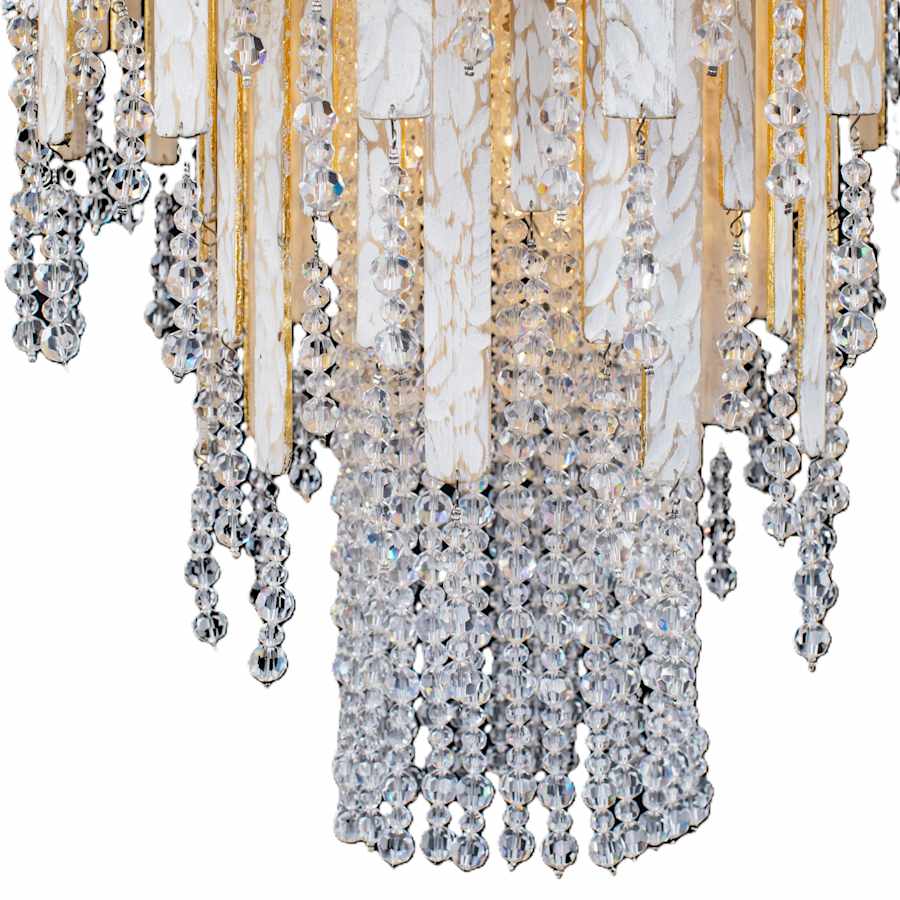 Varaluz Lafayette 13 Light 30" Wide Crystal Waterfall Chandelier