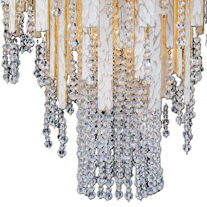 Varaluz Lafayette 13 Light 30" Wide Crystal Waterfall Chandelier