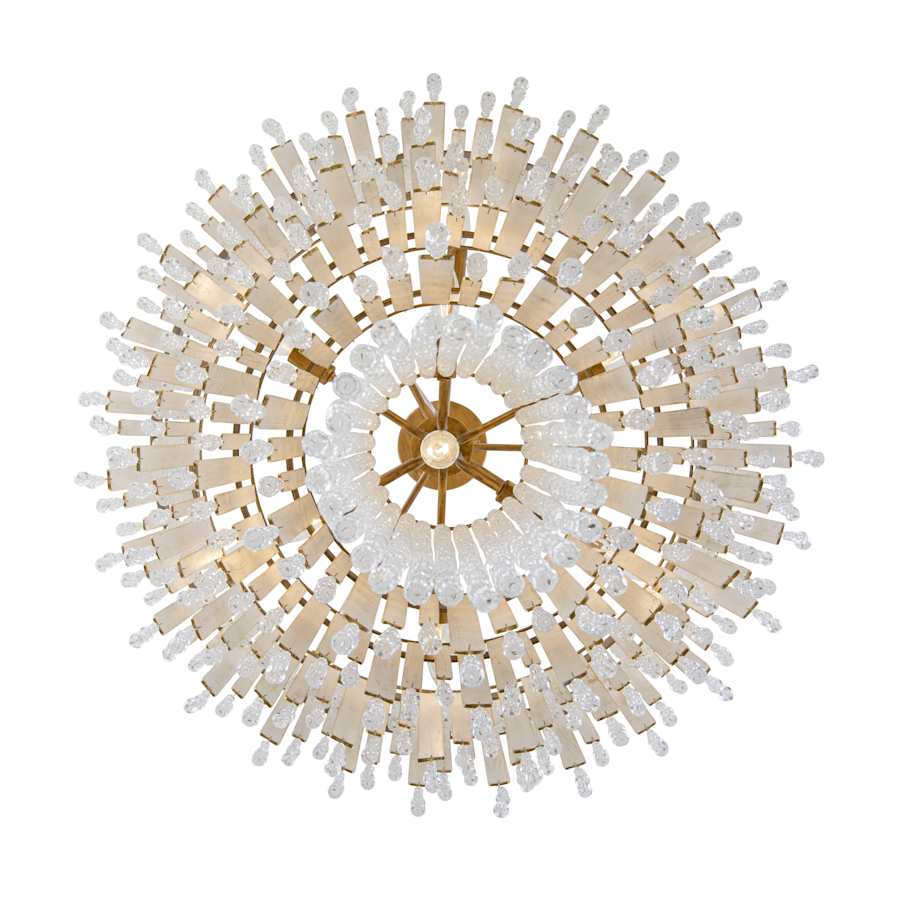 Varaluz Lafayette 13 Light 30" Wide Crystal Waterfall Chandelier