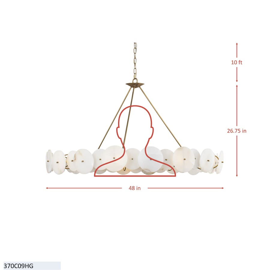 Varaluz Cosmos 9 Light 48" Wide Ring Chandelier