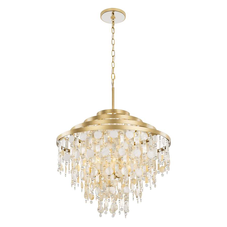 Varaluz Kalani 10 Light 28" Wide Waterfall Chandelier