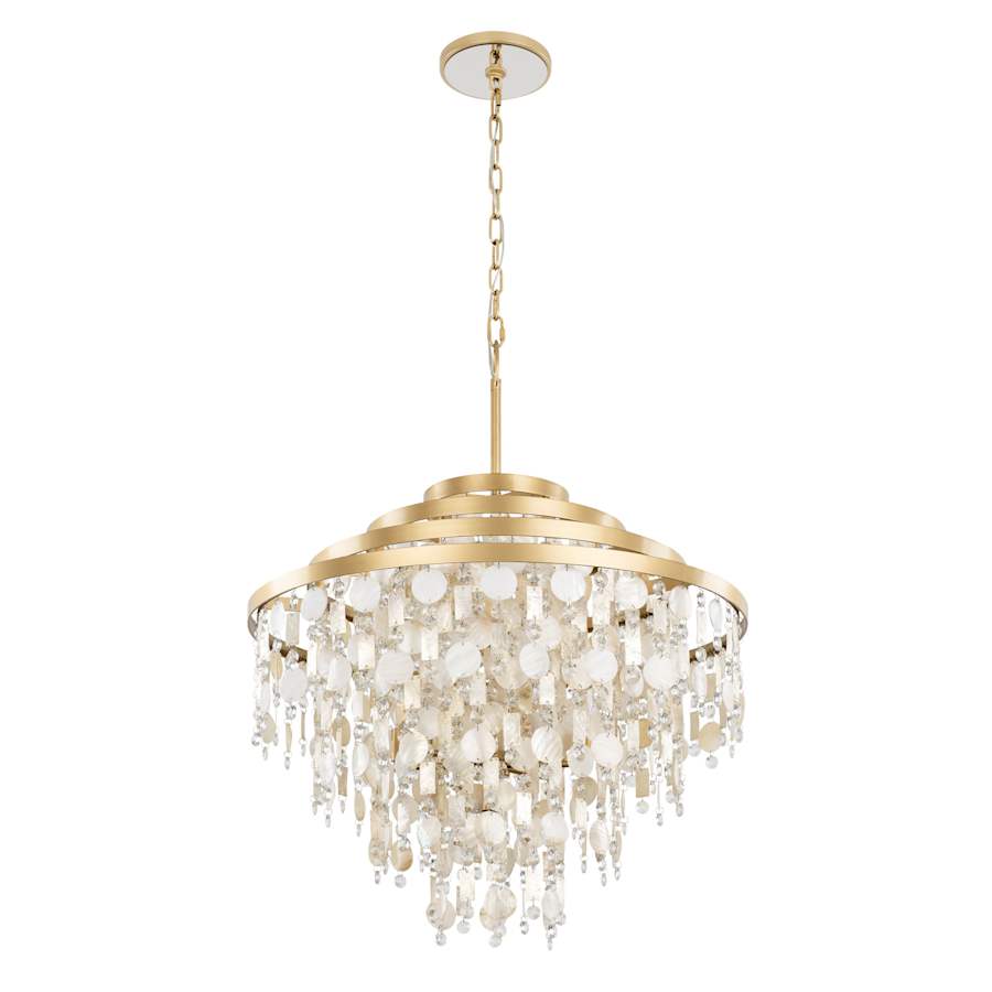 Varaluz Kalani 10 Light 28" Wide Waterfall Chandelier