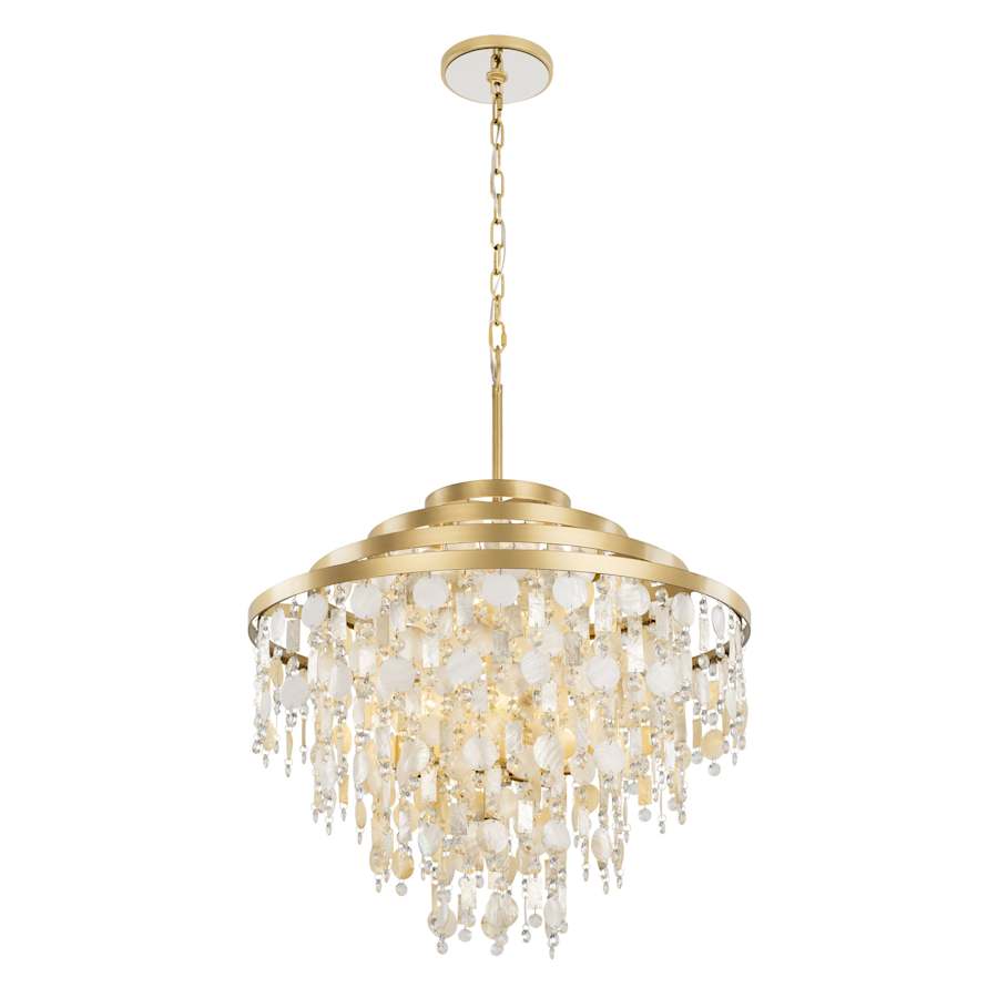 Varaluz Kalani 10 Light 28" Wide Waterfall Chandelier