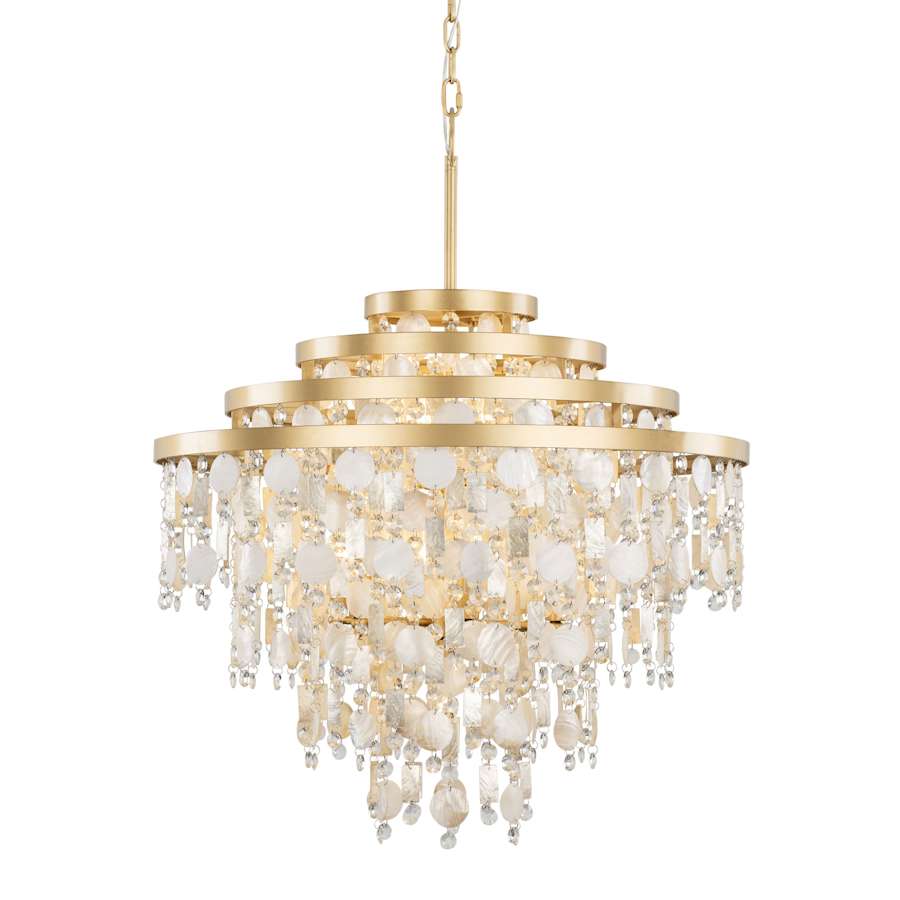 Varaluz Kalani 10 Light 28" Wide Waterfall Chandelier