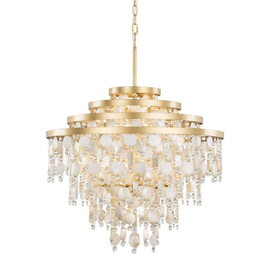 Varaluz Kalani 10 Light 28" Wide Waterfall Chandelier