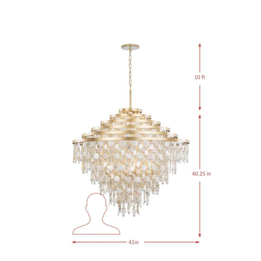 Varaluz Kalani 16 Light 41" Wide Waterfall Chandelier