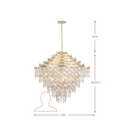 Varaluz Kalani 16 Light 41" Wide Waterfall Chandelier