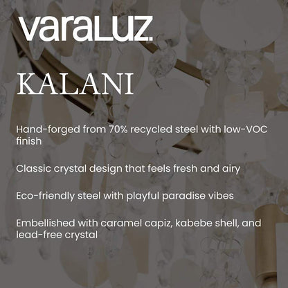 Varaluz Kalani 16 Light 41" Wide Waterfall Chandelier