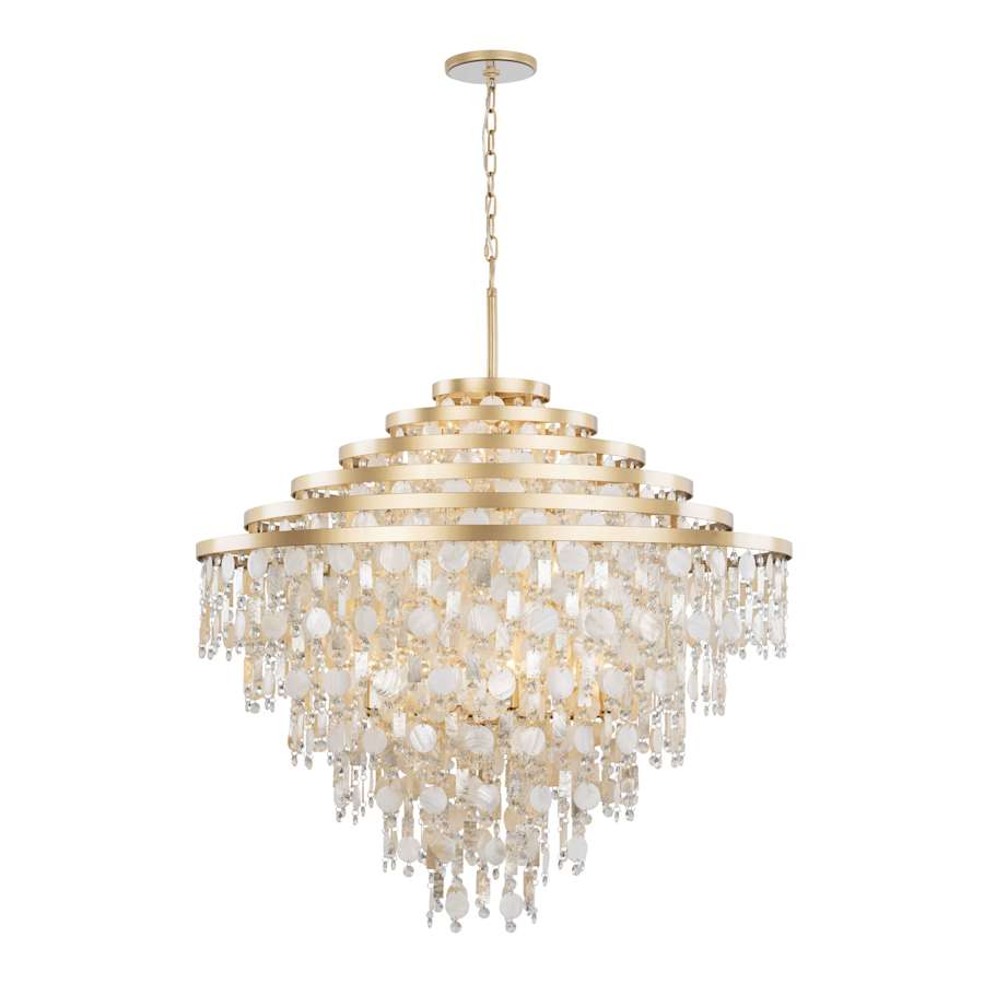 Varaluz Kalani 16 Light 41" Wide Waterfall Chandelier