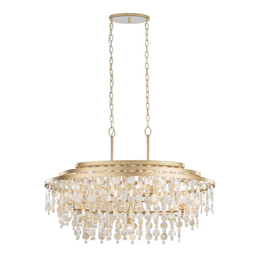 Varaluz Kalani 9 Light 42" Wide Linear Pendant