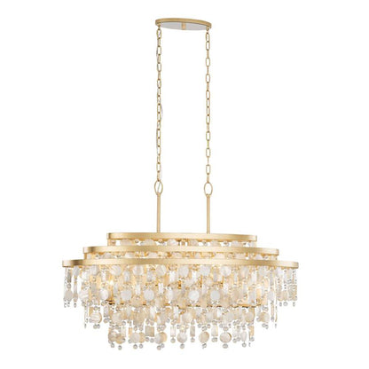 Varaluz Kalani 9 Light 42" Wide Linear Pendant