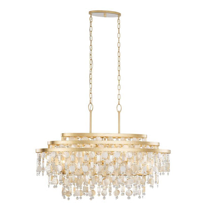 Varaluz Kalani 9 Light 42" Wide Linear Pendant