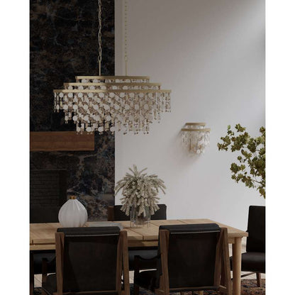 Varaluz Kalani 9 Light 42" Wide Linear Pendant