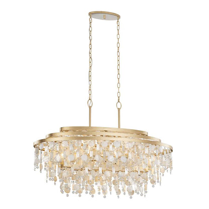 Varaluz Kalani 9 Light 42" Wide Linear Pendant
