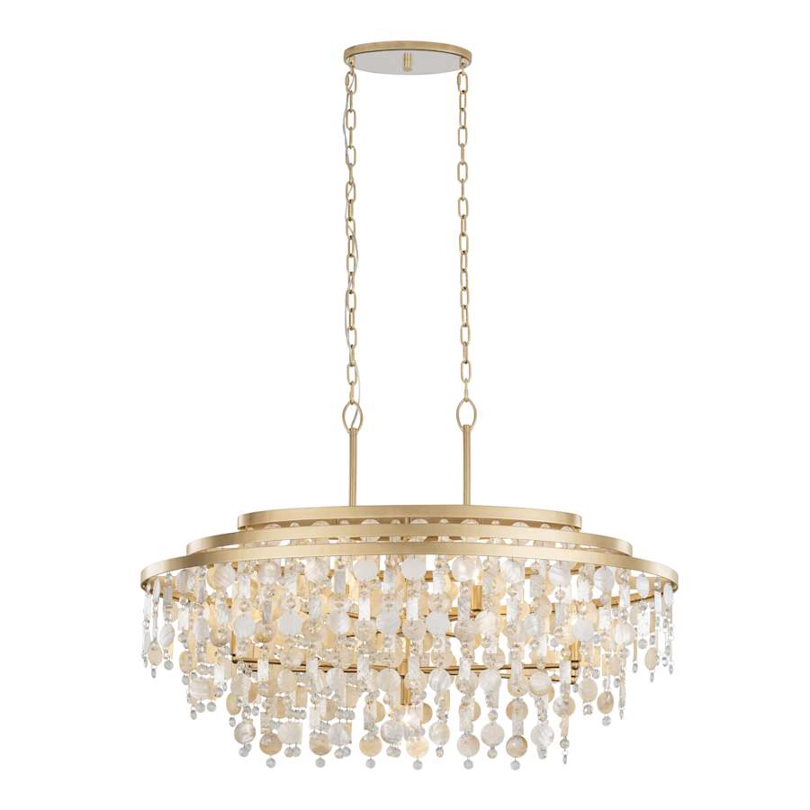 Varaluz Kalani 9 Light 42" Wide Linear Pendant