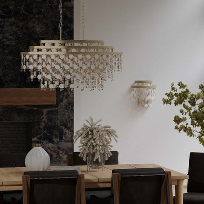 Varaluz Kalani 9 Light 42" Wide Linear Pendant