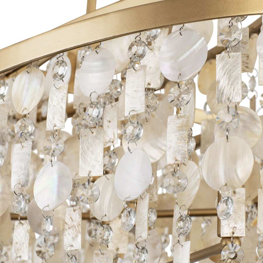 Varaluz Kalani 9 Light 42" Wide Linear Pendant